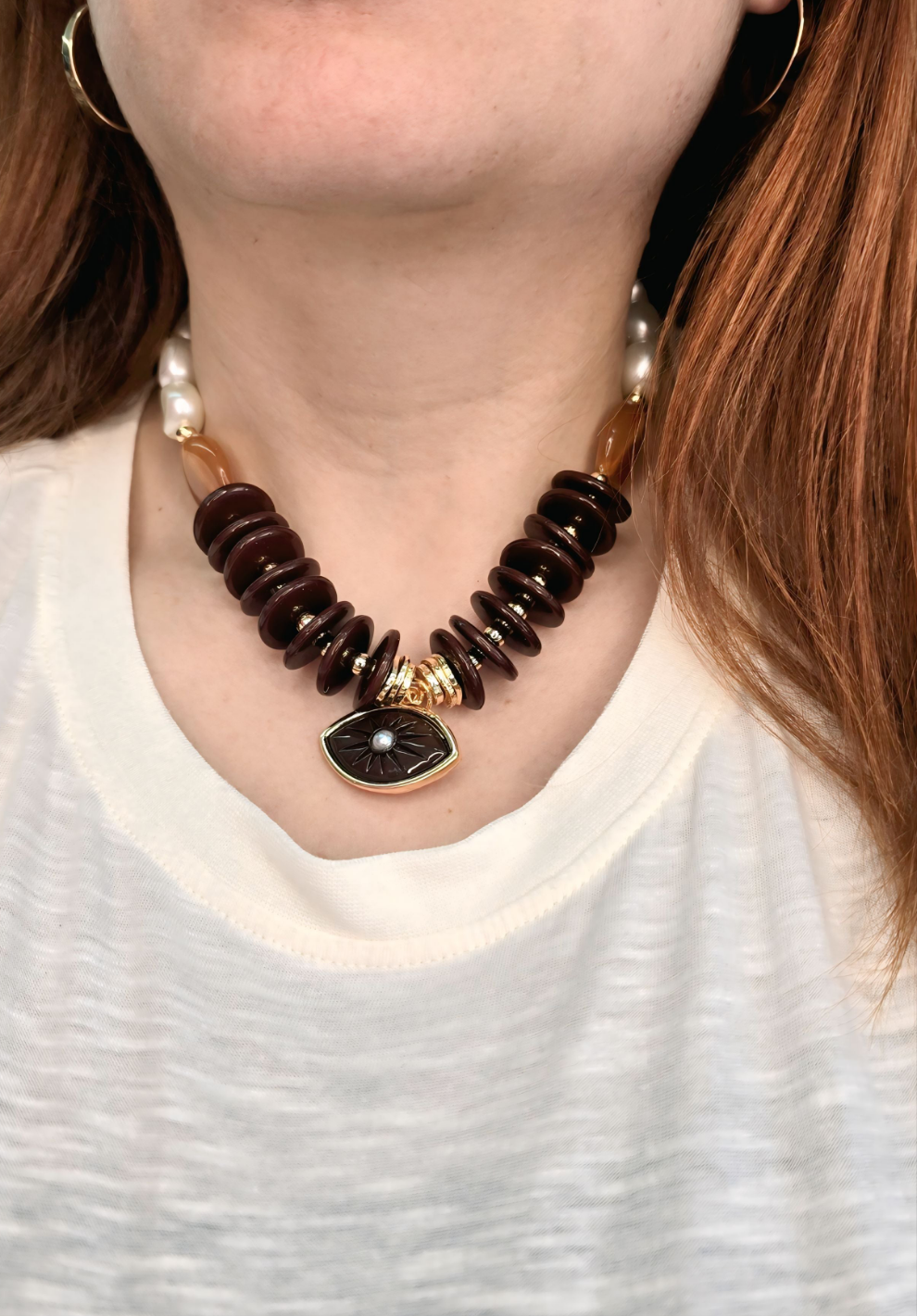 MYSTIC EYE STATEMENT NECKLACE