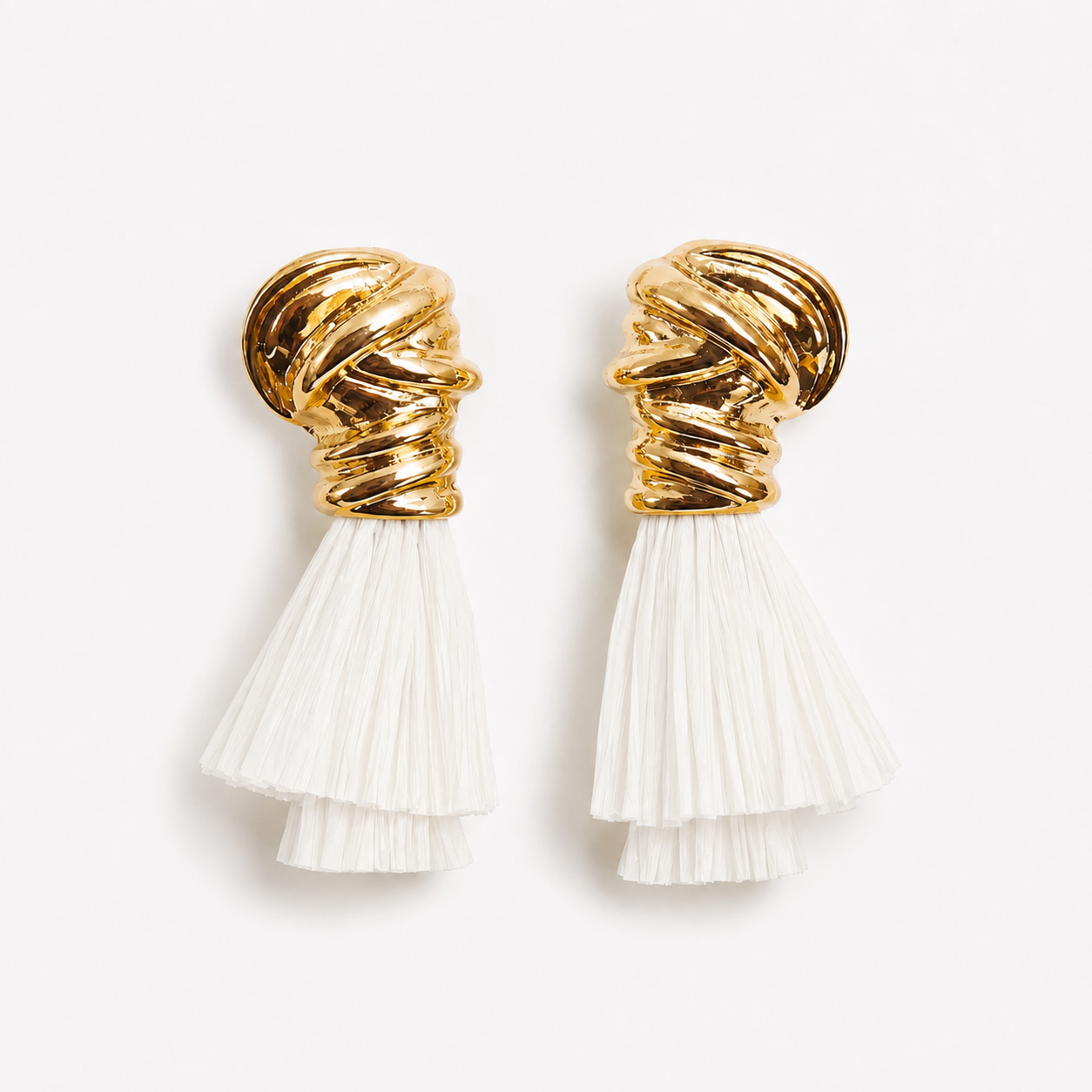 Ivory Luxe Tassel Earrings