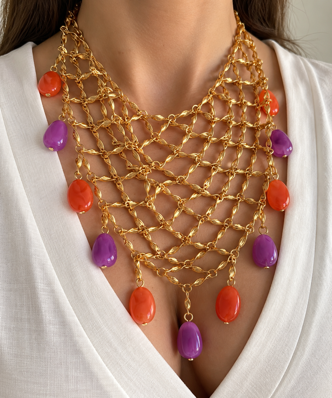 Sunset Mirage Statement Necklace