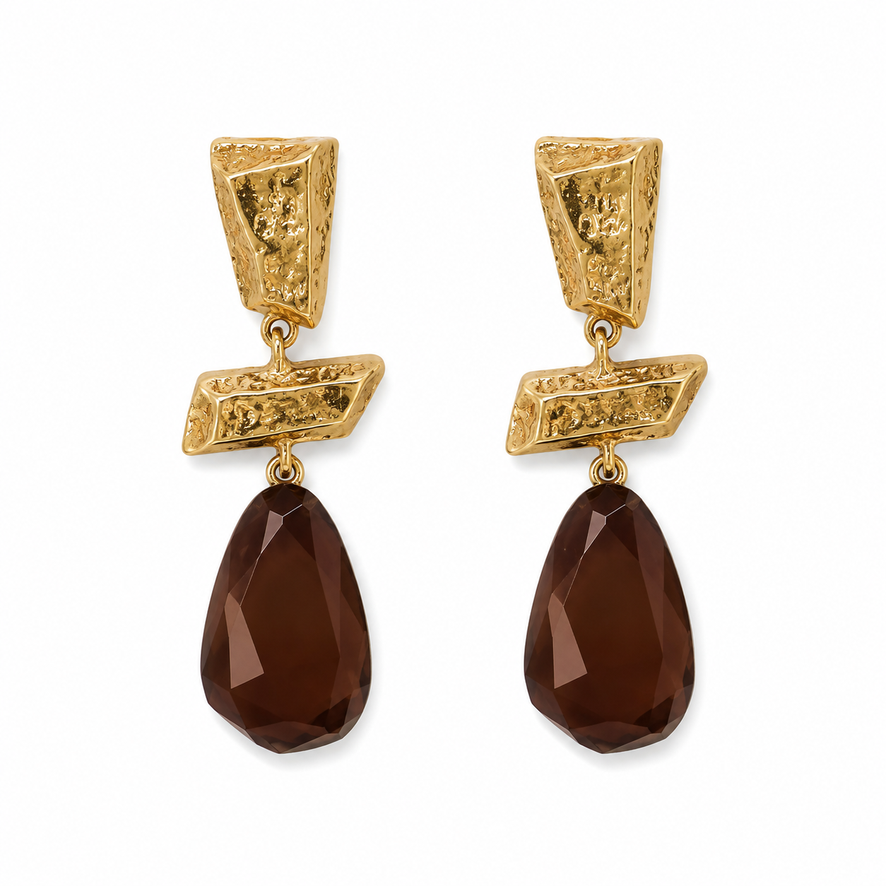 Chestnut Glow Drop Earrings