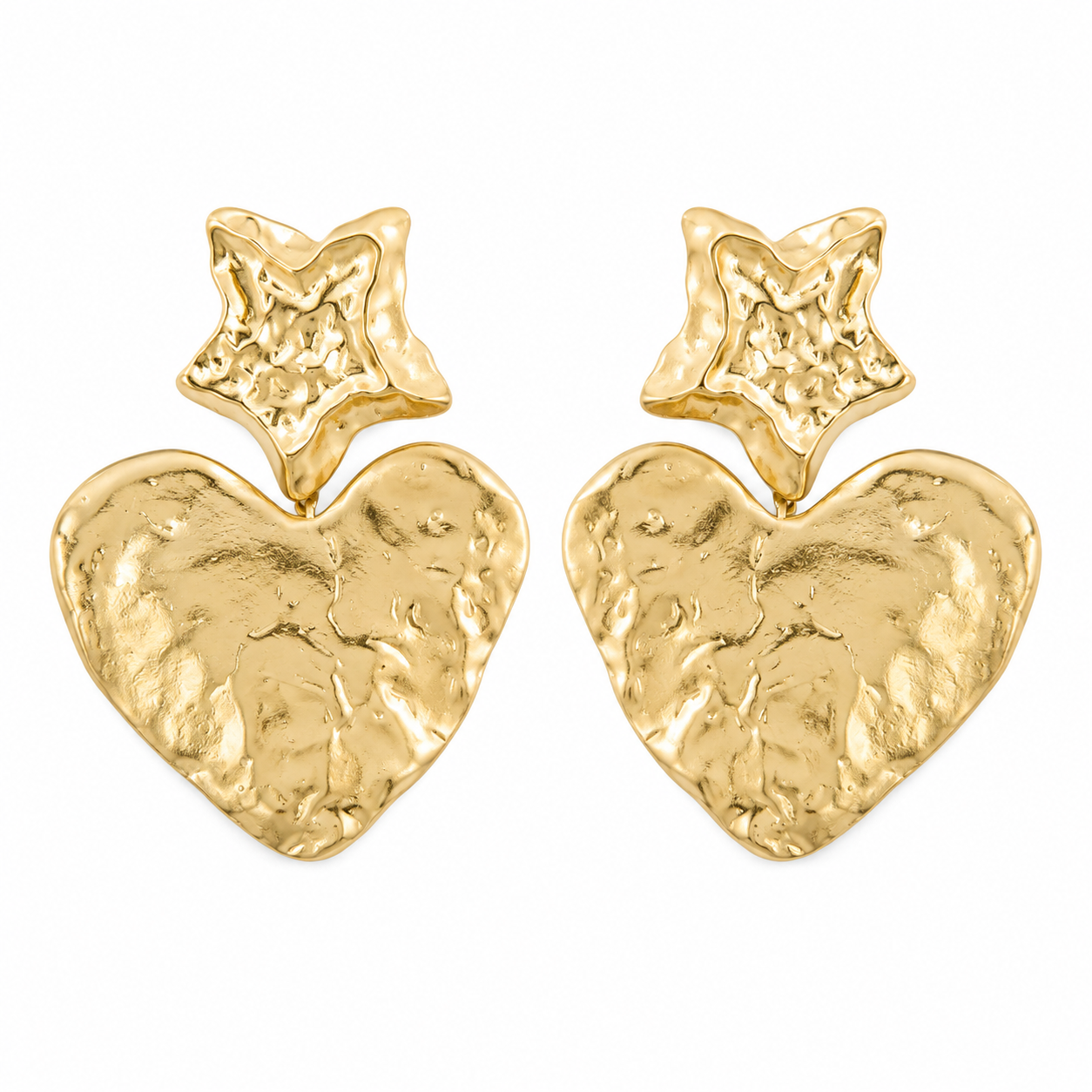 Celestial Heart Statement Earrings