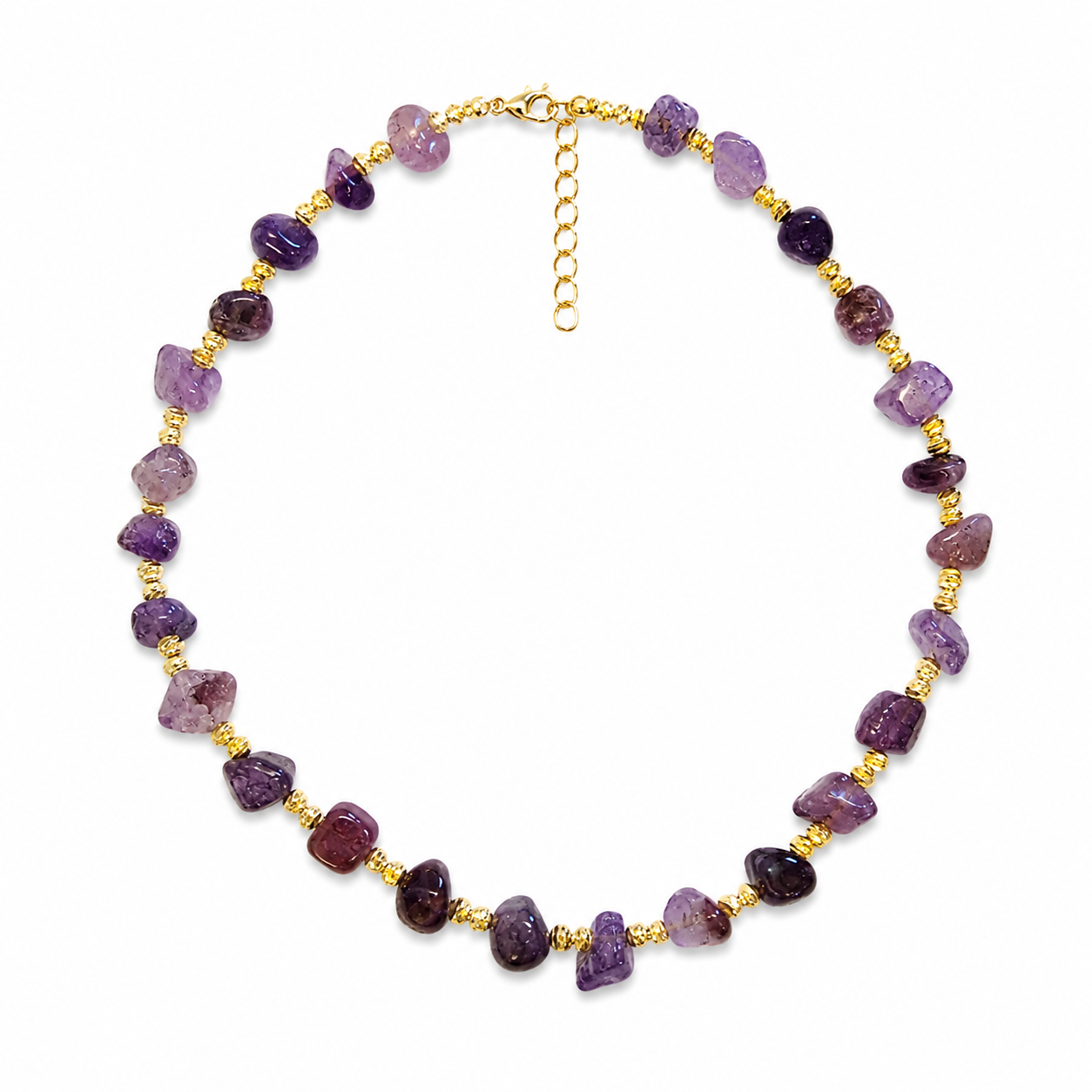 Amethyst Mist Beaded Necklace