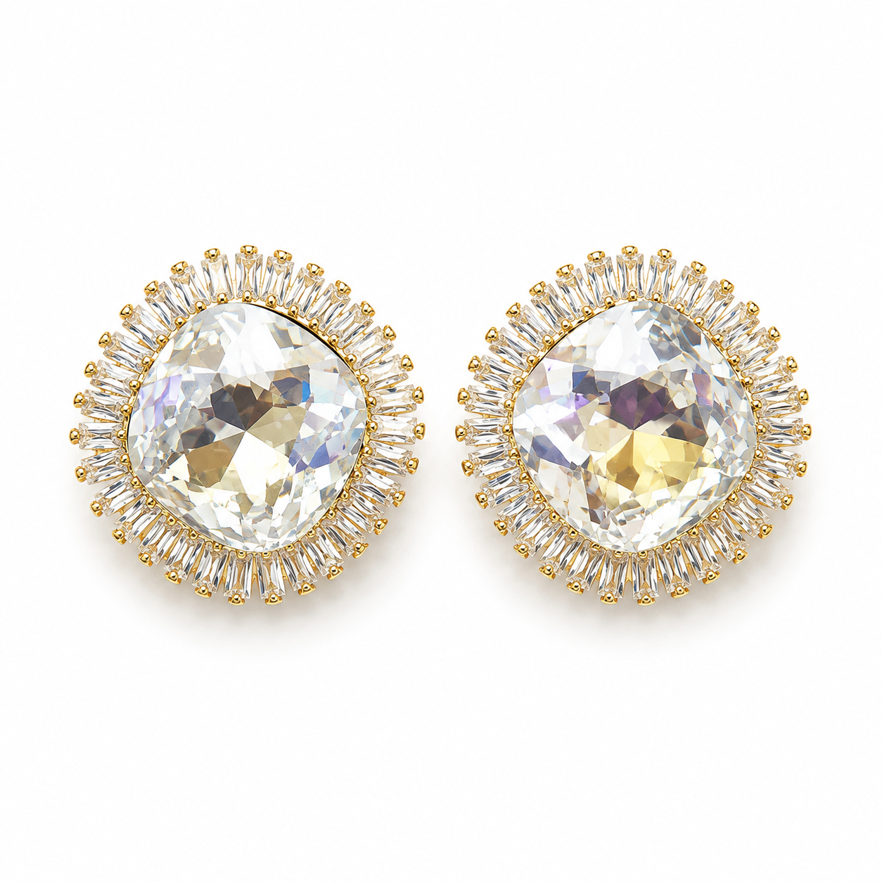 Solène Crystal Stud Earrings