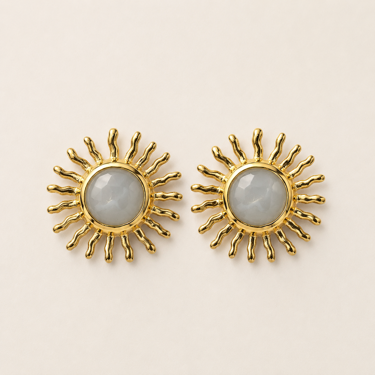 Moonlight Solstice Sun Earrings