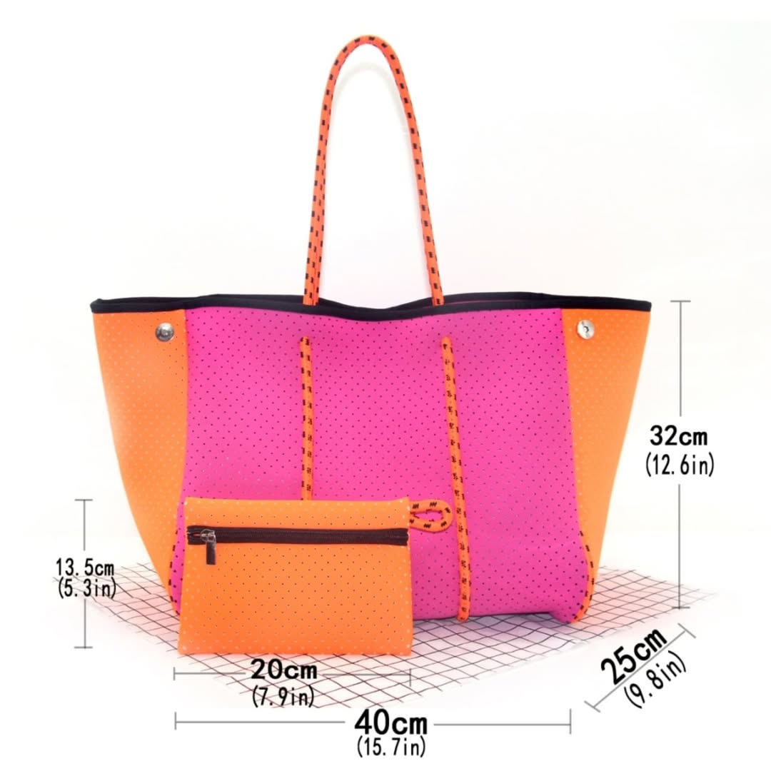 Neon Blaze Tote Bag