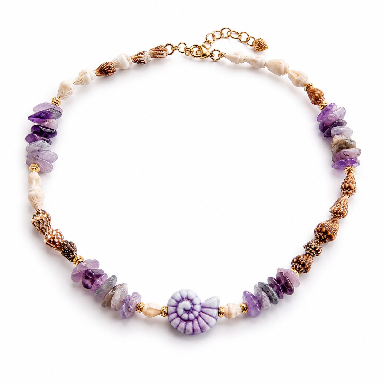 Ocean Shell Stone Necklace
