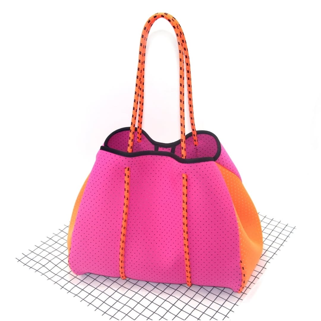 Neon Blaze Tote Bag