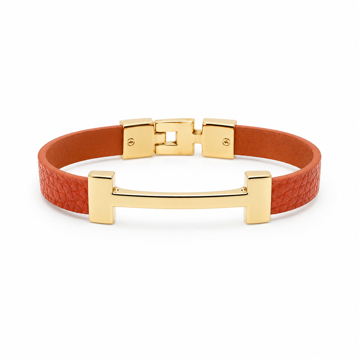 Coral Luxe Leather H Bracelet