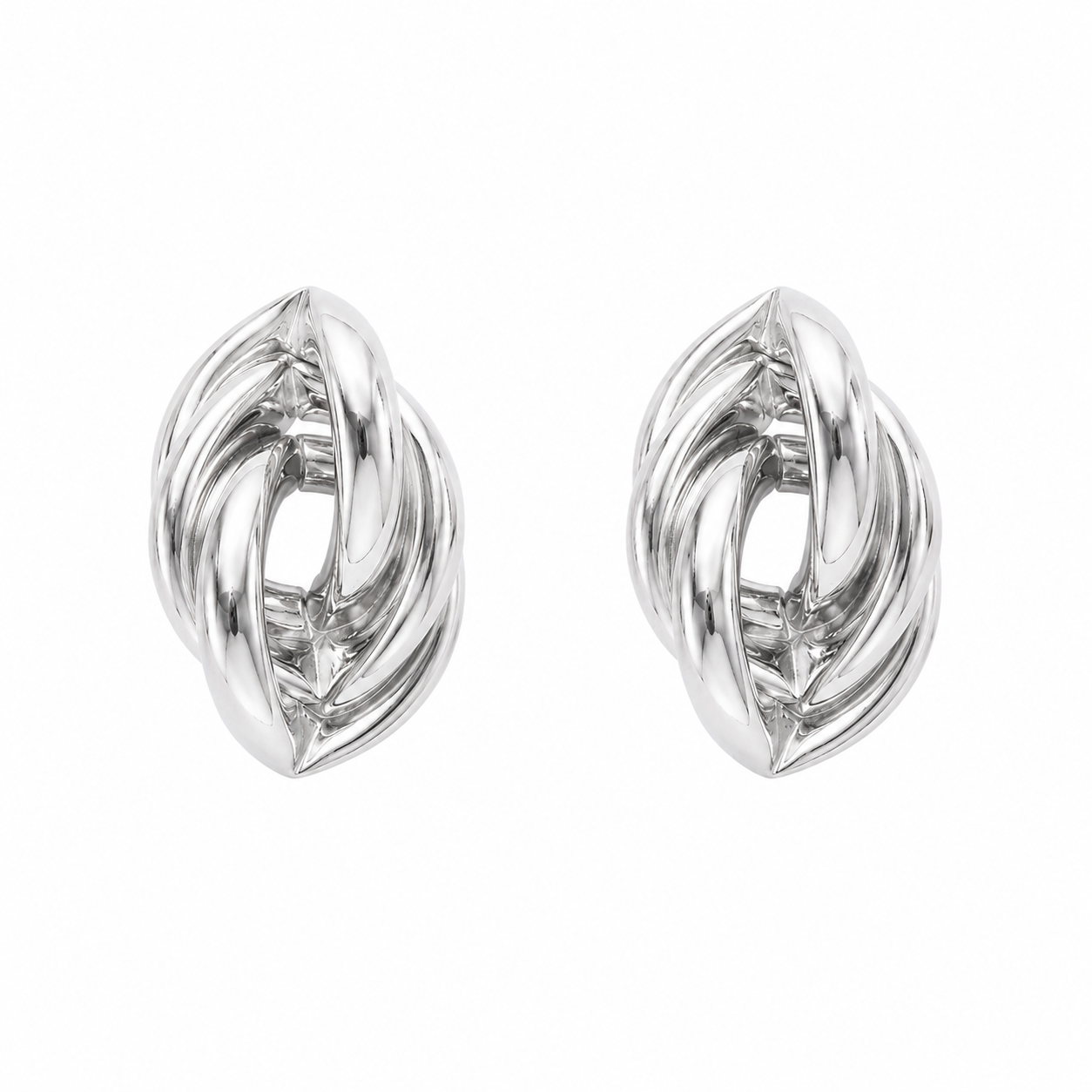 Silver Infinity Knot Earrings