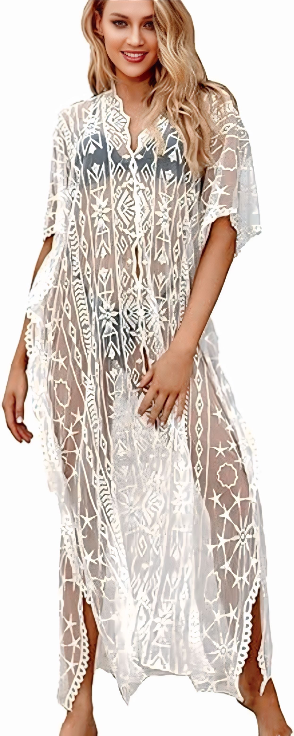 Boho Lace Beach Cover-Up