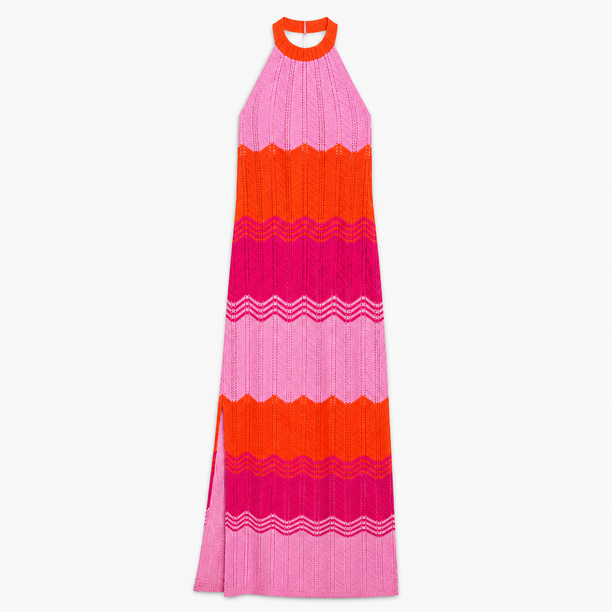 Sunset Waves Crochet Maxi Beach Dress