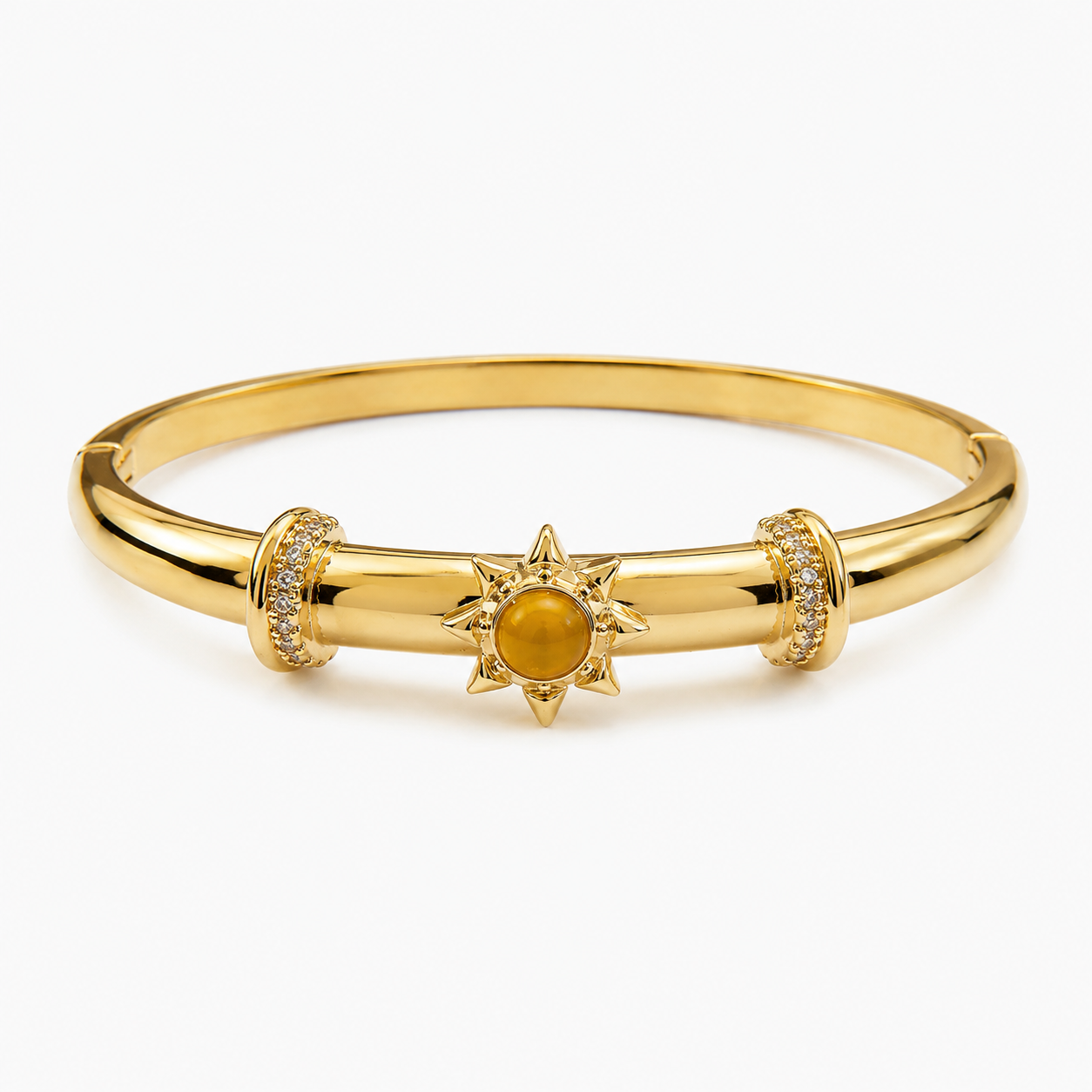 Solar Glow Gold Bangle