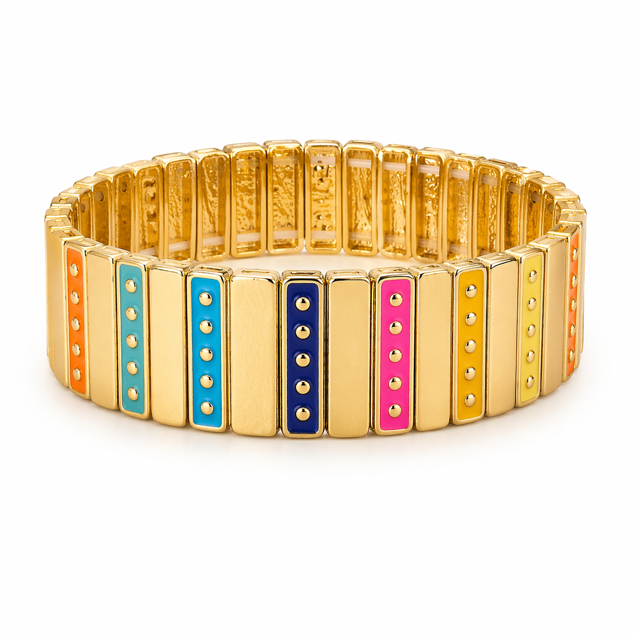 Color Pop Elastic Gold Bracelet