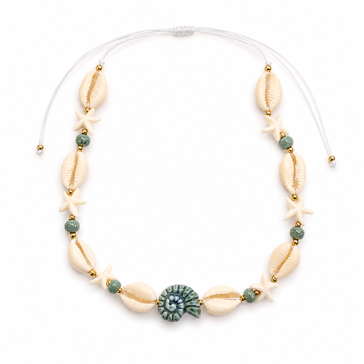 Coastal Starfish Shell Necklace