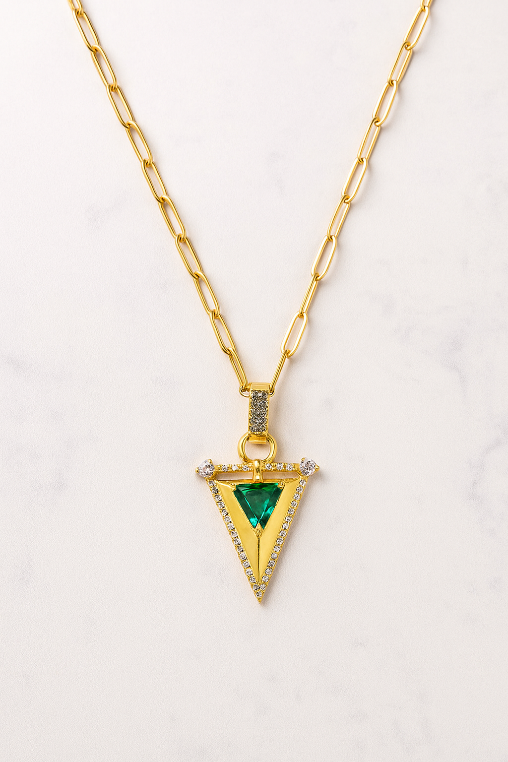 Emerald Empress Pendant Necklace