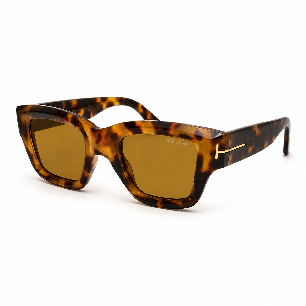 Amber Tortoiseshell Square Sunglasses