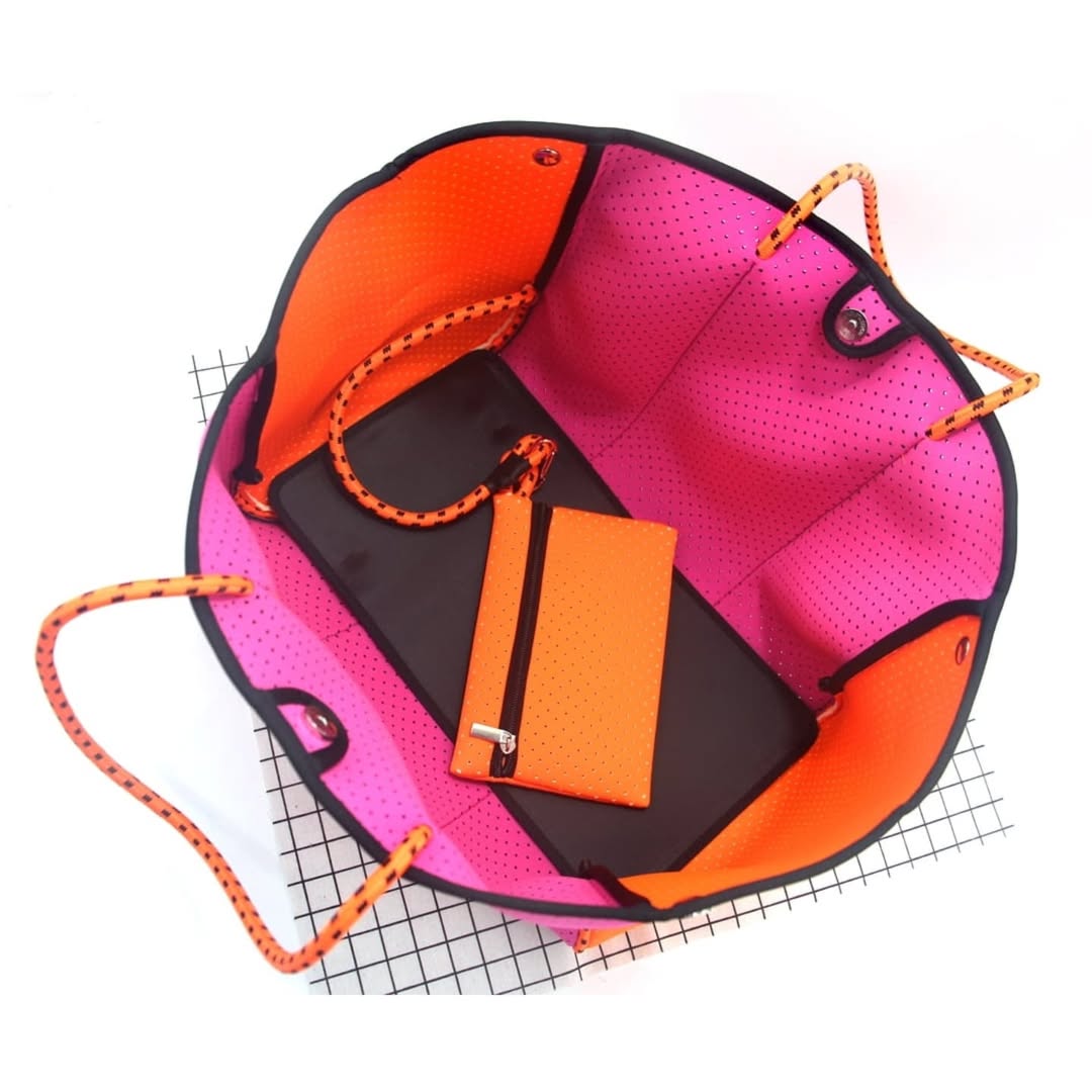 Neon Blaze Tote Bag