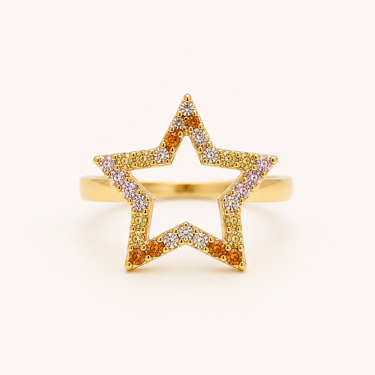 Celestial Stardust Open Ring- Adjustable