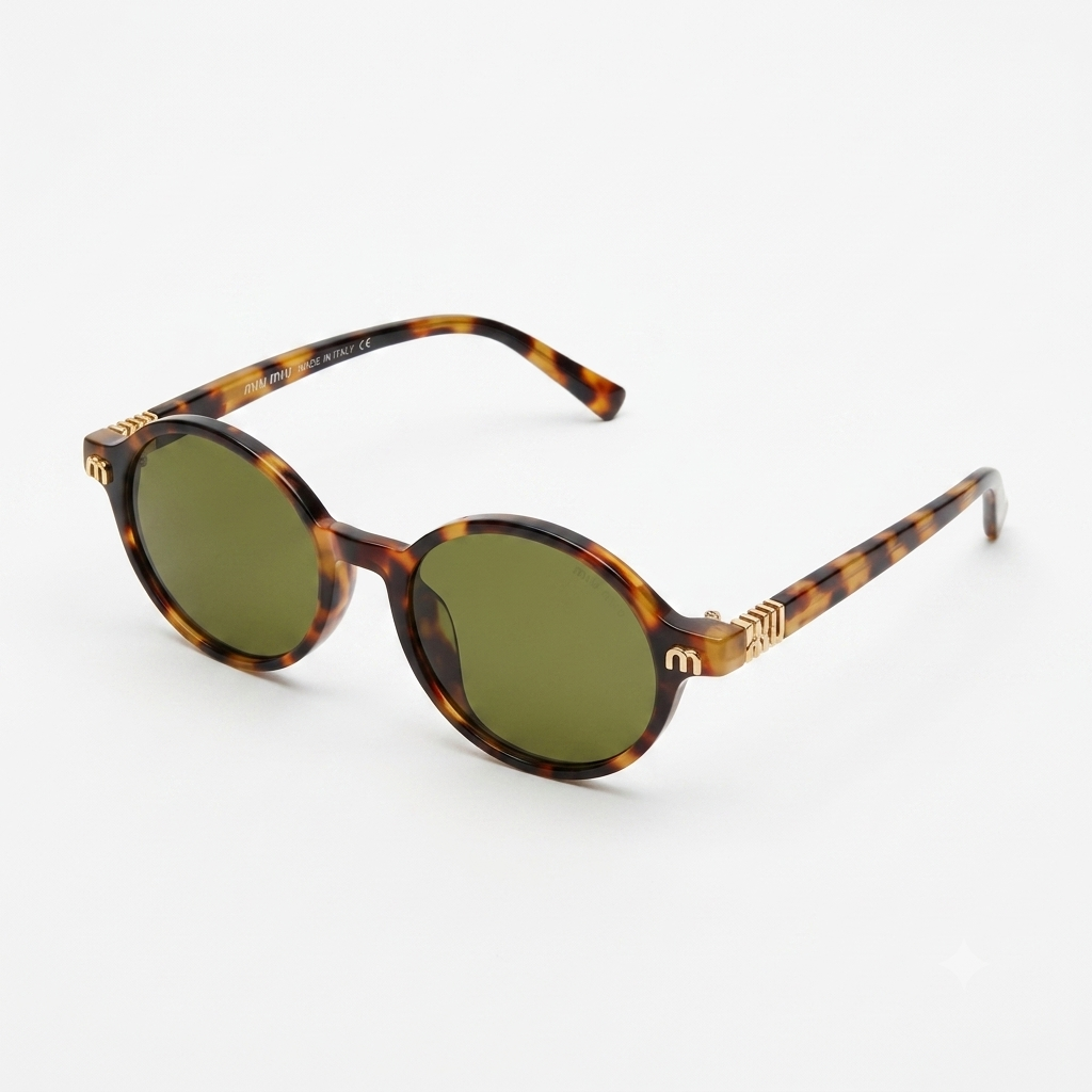 Round Tortoiseshell Sunglasses