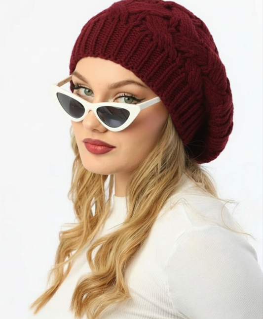 Chunky- knit Beret