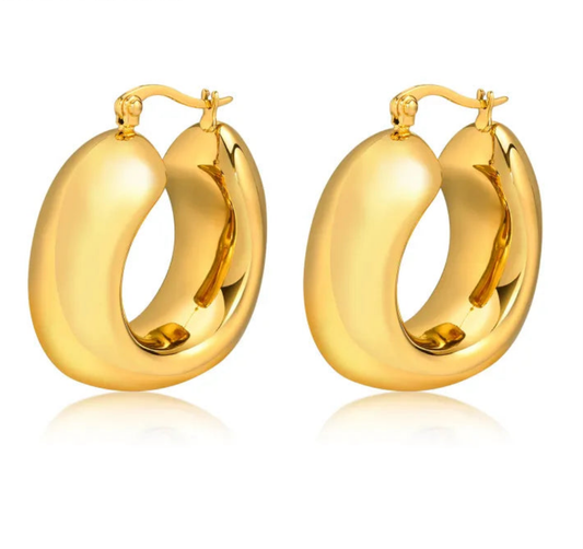 Chunky 18K earrings