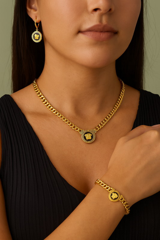 Luxurious Gold-Plated Jewelry set