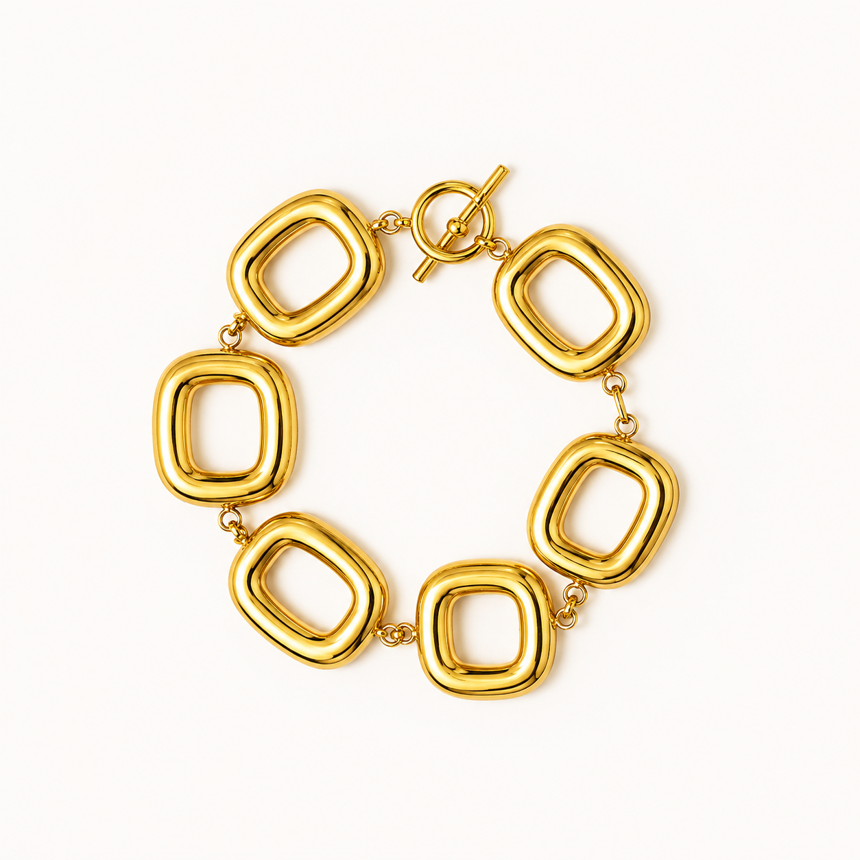 Modern Square Link Bracelet
