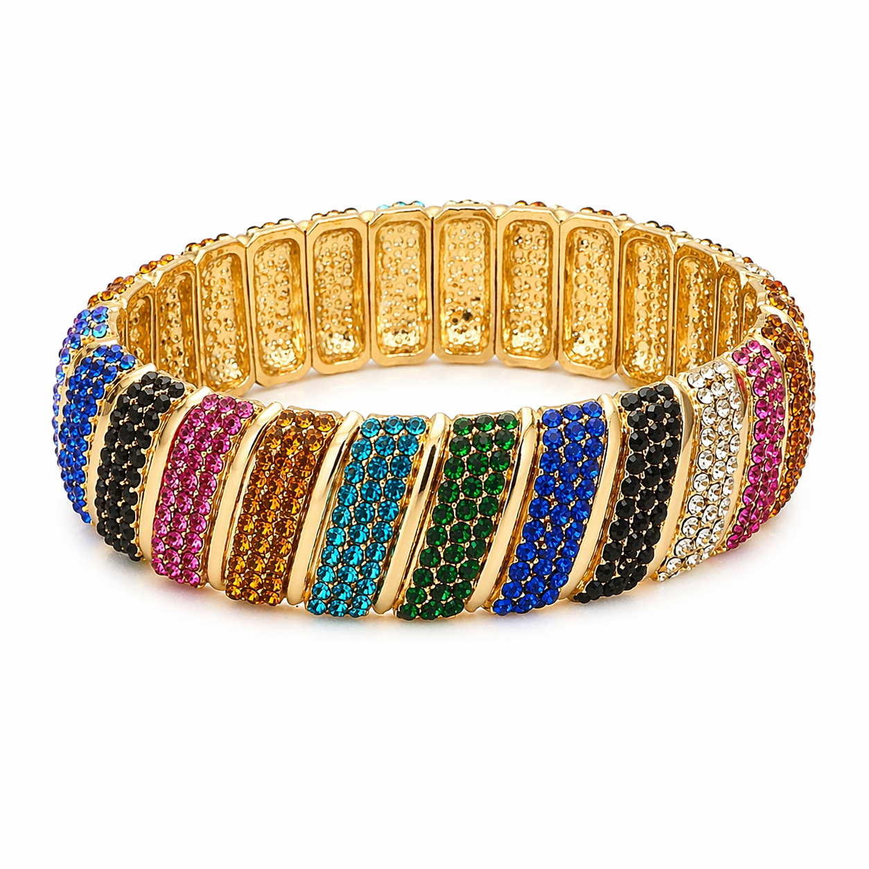 Rainbow Crystal Luxe Bangle