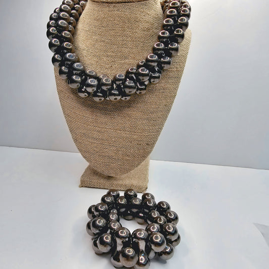 DARK GREY PEARL SET