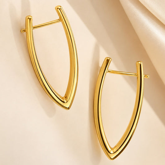 Golden Eclipse Drop Earrings