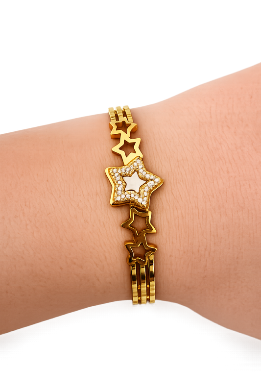 Celestial Star Cuff Bracelet