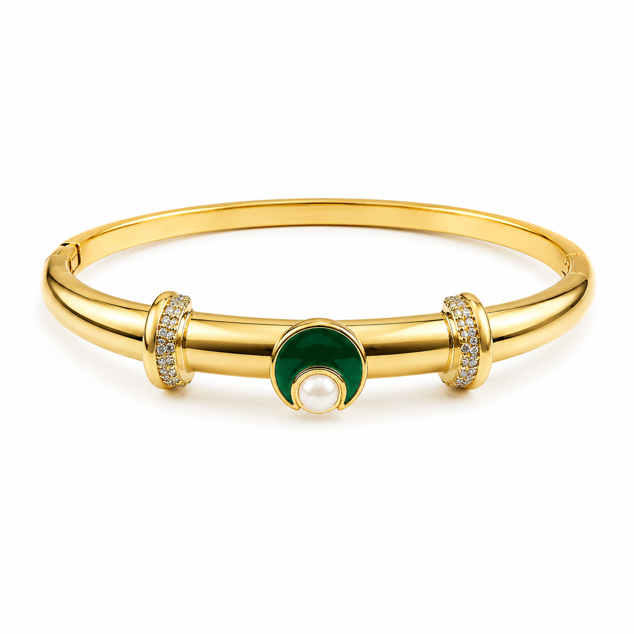 Emerald Moon Luxe Bangle