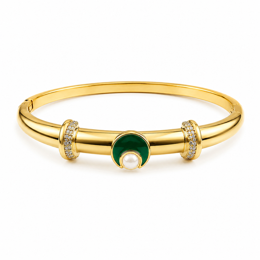 Emerald Moon Luxe Bangle