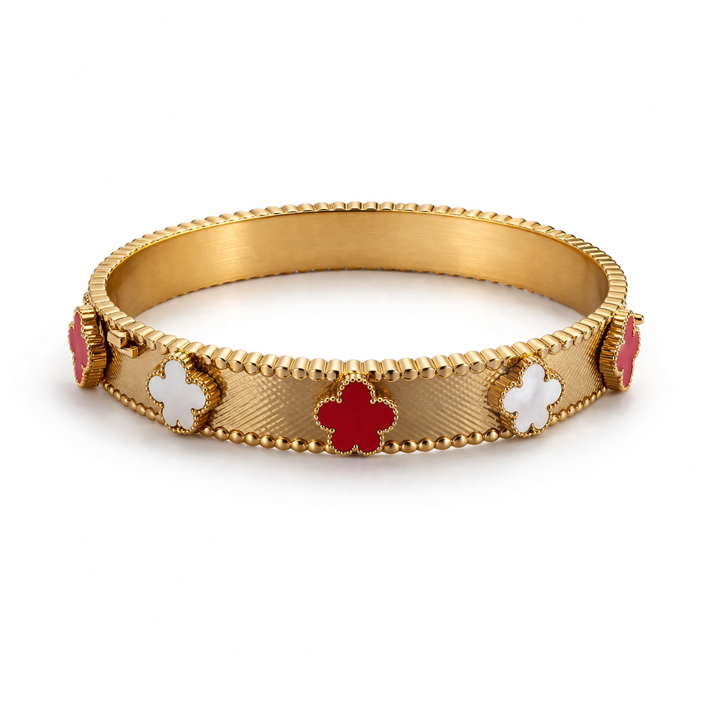 Crimson Clover Luxe Bangle