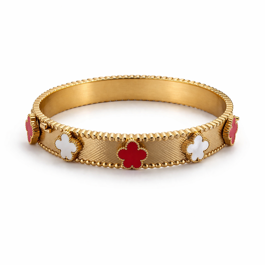 Crimson Clover Luxe Bangle
