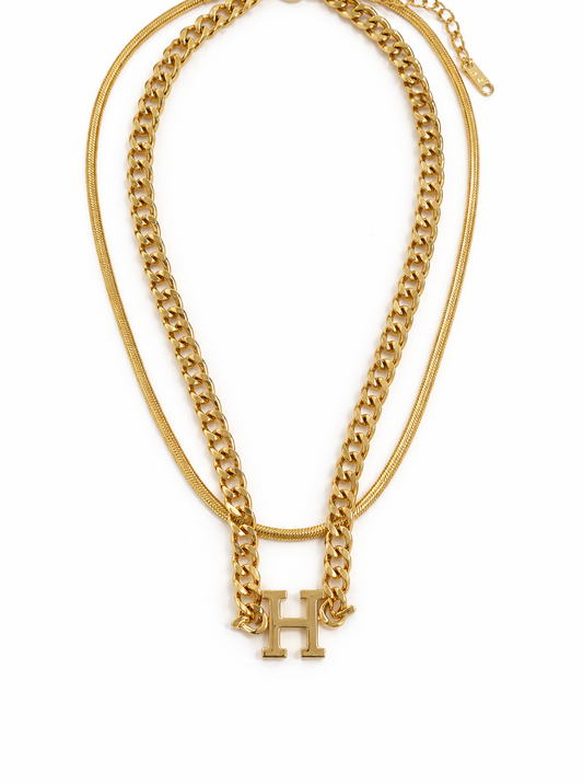 Snake Chain Necklace + Bold Link Chain – 2 Separate Pieces