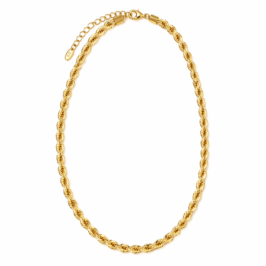 Golden Rope Chain Necklace