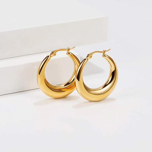 40MM Gold Hoop Earrings