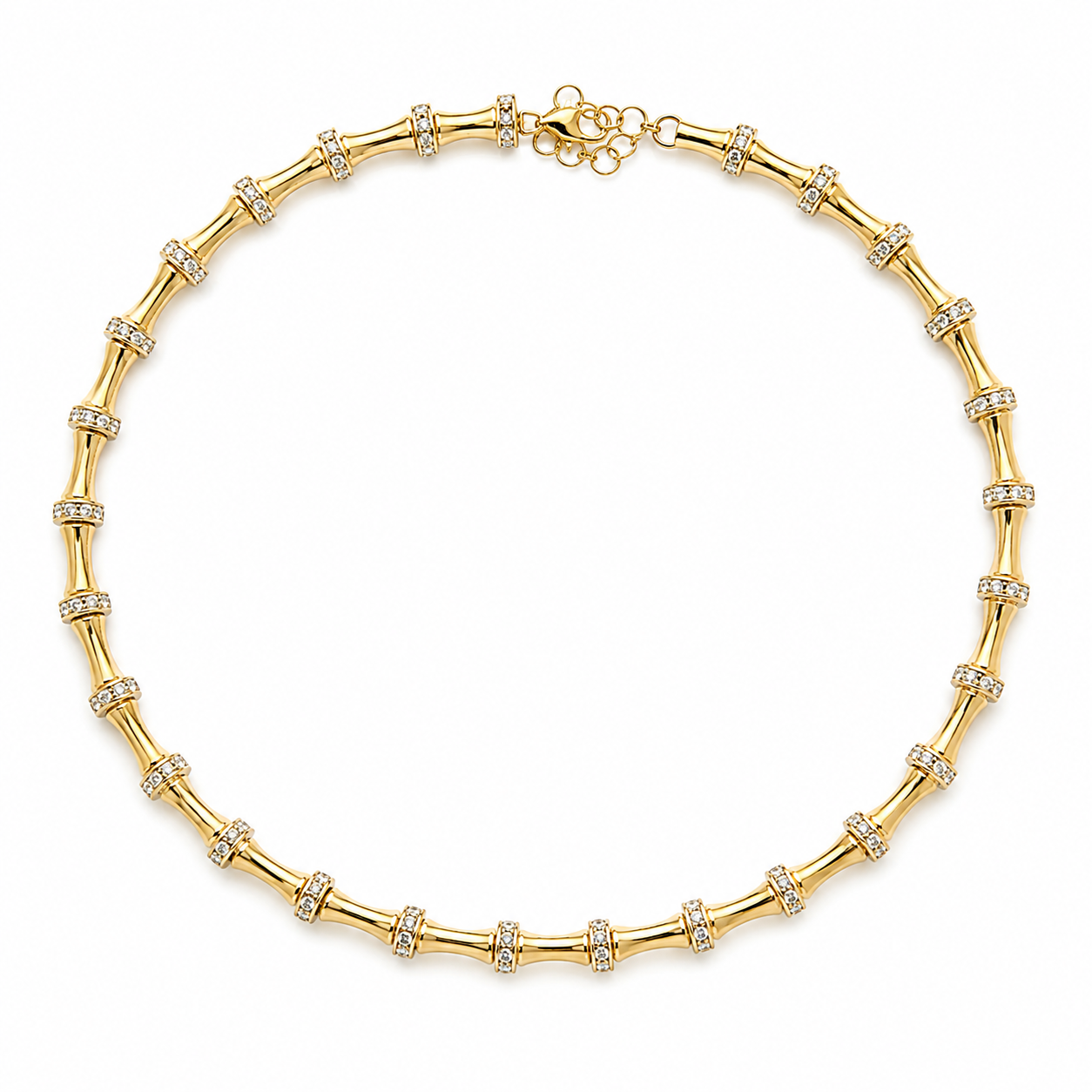 Luna Bamboo Crystal Necklace