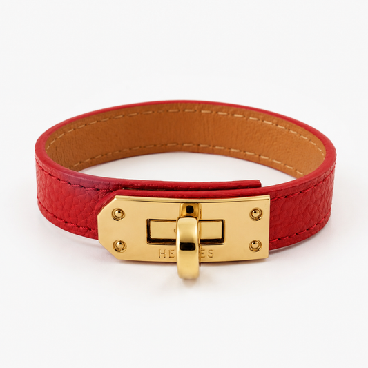 Ruby Luxe Leather Bracelet