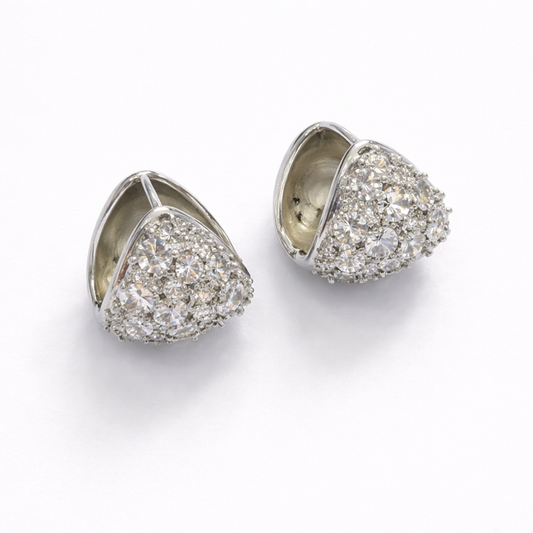 Luxe Crystal Dome Earrings