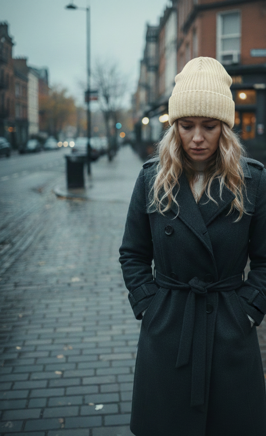 Ribbed Beanie (off-white)