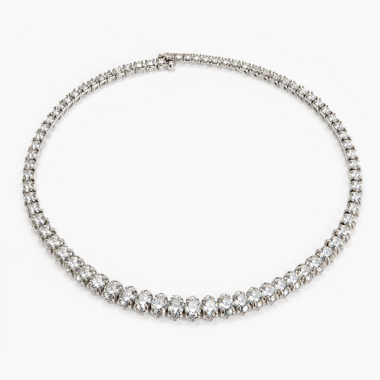 Celeste Crystal Tennis Necklace