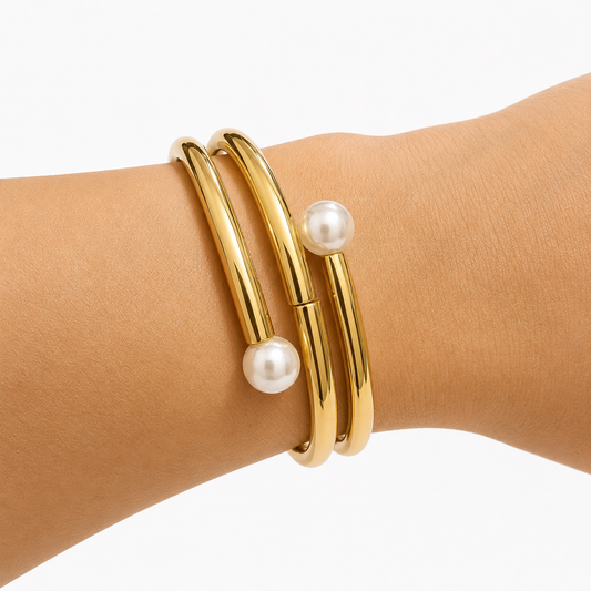 Pearl Muse Double Bangle