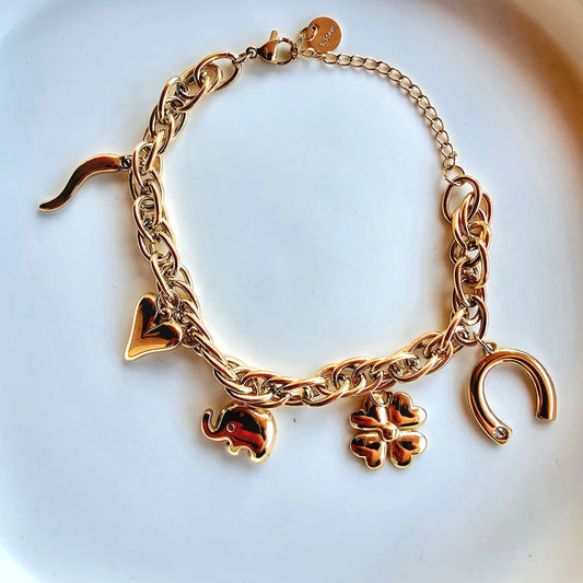 Lucky Charms Gold Bracelet