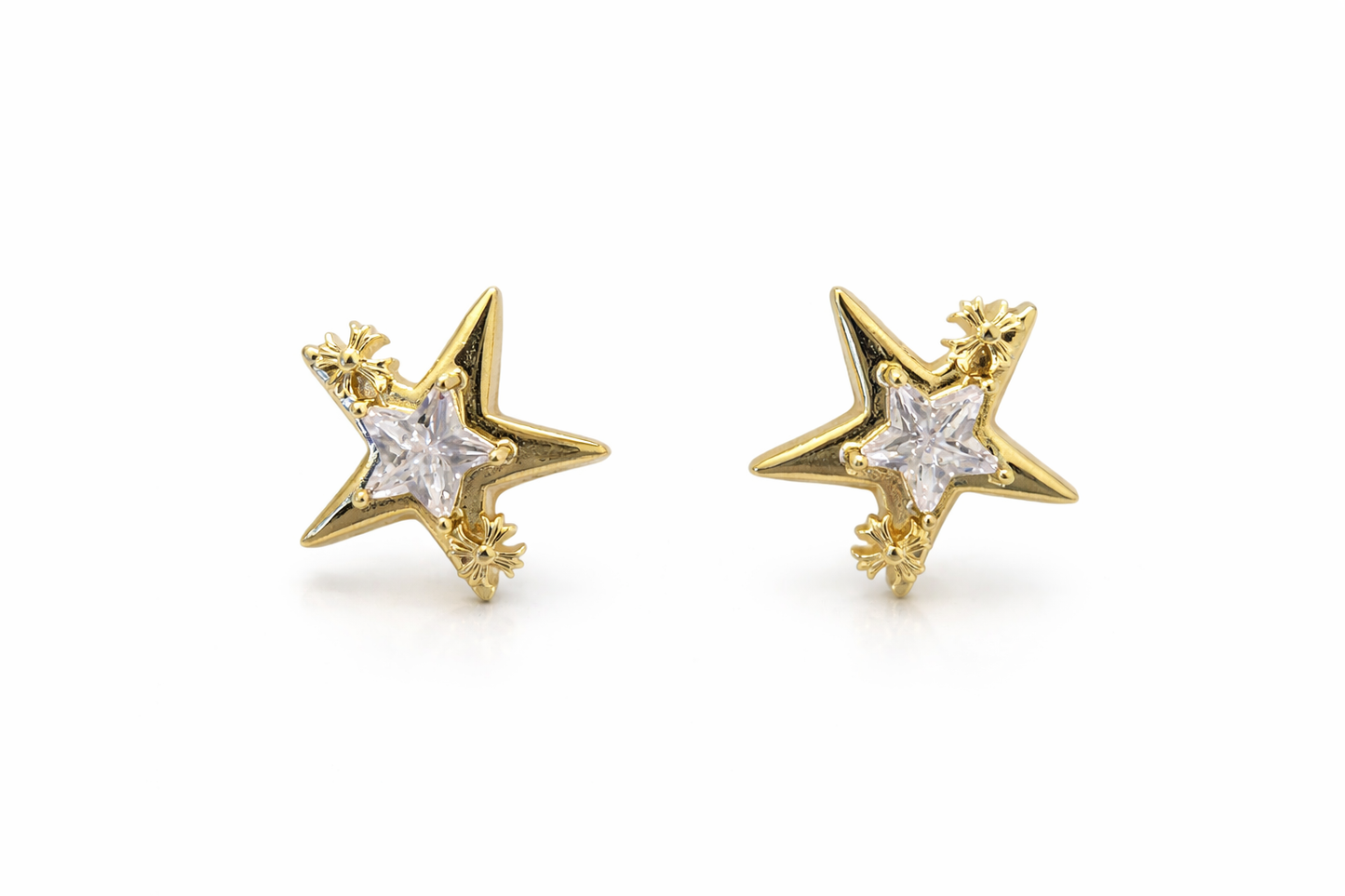 Celestial Star Crystal Stud Earrings