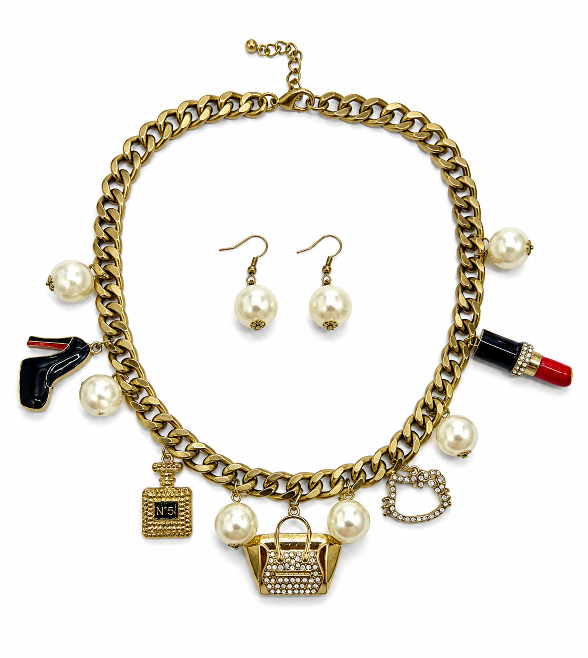 Vintage Charm Statement Necklace Set