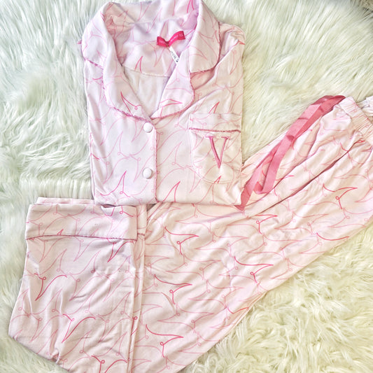 Blush Breeze Cotton Pajama Set