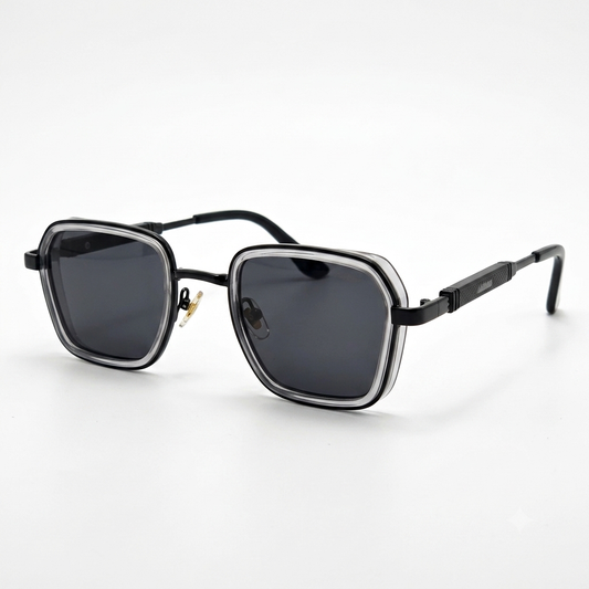 Square Frame Combo Sunglasses- Unisex