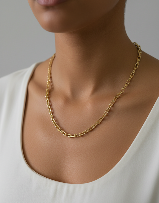 The Beaded Paperclip Chain Necklace